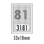 [폼텍] 분류표기용라벨 LS-3181(100매/81칸/53x10mm)