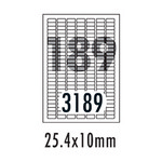 [폼텍] 분류표기용라벨 LQ-3189(20매/189칸/25.4x10mm)