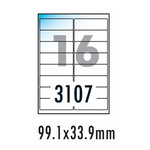 [폼텍] 반투명라벨 LC-3107(10매/16칸/99.1x33.9mm)