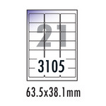 [폼텍] 잉크젯투명라벨 IC-3105(5매/21칸)