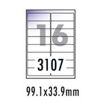 [폼텍] 잉크젯투명라벨 IC-3107(5매/16칸)