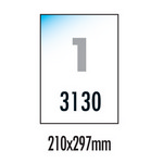 [폼텍] 분류표기용광택라벨 LB-3130(100매/1칸/210x297mm)
