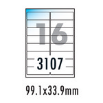 [폼텍] 주소용광택라벨 LA-3107(20매/16칸/99.1 x 33.9mm)