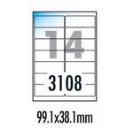 [폼텍] 주소용광택라벨 LA-3108(20매/14칸/99.1 x 38.1mm)