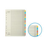 [대흥] 인덱스간지 PVC I-620 20분류 A4