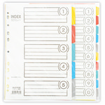 [대흥] 인덱스간지 PVC I-610 10분류 A4