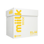 [한국제지] 밀크 복사지 베이지(미색) A4 80g 1BOX(2500매)