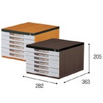 [우드맥스] 서류함 K6단 WD706 대형(282*363*205mm)