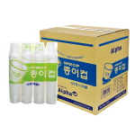 [알파] 종이컵 4줄팩 박스 (1000입)