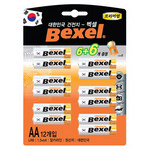 [벡셀] 건전지 LR06AA 6+6입