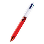 [BIC] 4칼라그립 유성펜(흑+청+적+녹) 0.7mm 주황색바디