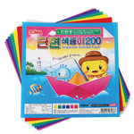 [소마]200친환경 단면색종이/낱개/150*150mm/6색6매