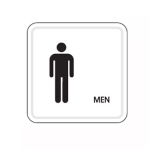 [아트사인] 화장실MEN(몰딩)_100*100*3T